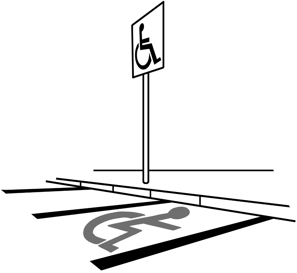 disabled parking space